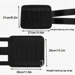 4 adjustable ankle/wrist weight straps - Weight packs for leg and arm training, suitable for walking and running exercises
