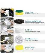 Cordless Household Spin Scrubber Kitchen Gadgets Hairbrushes Bathroom Broom Toilet Multipurpose Cleaning Brush Electric Mops