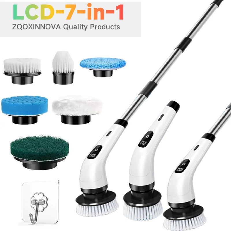 Cordless Household Spin Scrubber Kitchen Gadgets Hairbrushes Bathroom Broom Toilet Multipurpose Cleaning Brush Electric Mops