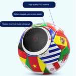 National Flag Printed Football Size 5 Official Match Soccer Ball PVC 2.7mm Thickened Team Training Ball for Outdoor Sports