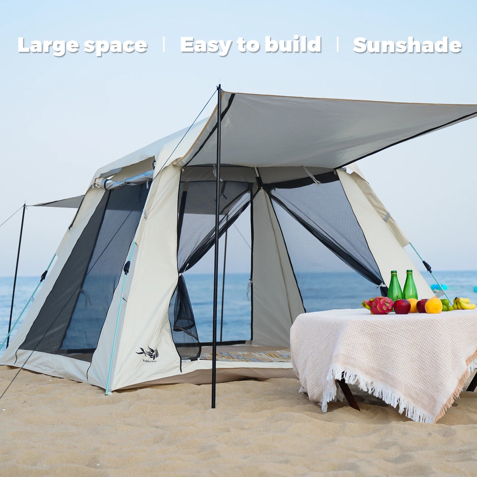 2–3 Person Pop-Up Camping Tent – Waterproof & Windproof with Carry Bag