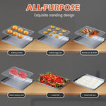 KitchenAed Roasting Pan with Wire Rack Cake Baking BBQ Pan Tray Plate Oven Brownie Rack Cooking Roasting Grilling Tool