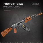 Lego STYLE Toy AK47 Assault Rifle Model Building Blocks Military Army Weapon