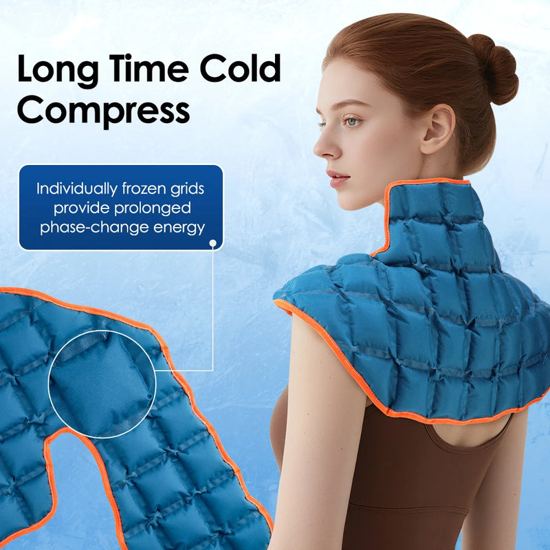 Large Ice Pack For Back/Waist/Knee/Shoulder Reusable Hot And Cold Compress Gel Pad Sports Injury Care Swelling Bruise Ice Wrap