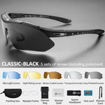ROCKBROS Cycling Polarized glasses Bike Outdoor Sports Sunglasses MTB Road PC Goggles Eyewear Glasses 5/3 Lens Bicycle Accessory