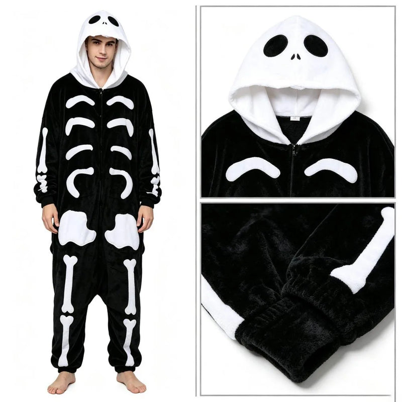 Halloween Pumpkin – Plush Orange Jumpsuit Costume for Adults & Kids, Unisex Carnival Party Outfit, Cosplay & Dress-Up Kigurumi Onesie Costume