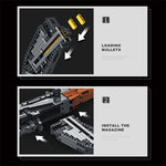Lego STYLE Toy AK47 Assault Rifle Model Building Blocks Military Army Weapon