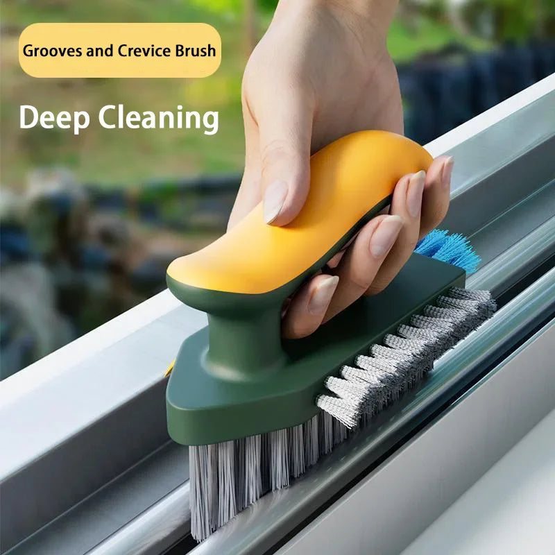4 in 1 Squeegee Brush For Gap Groove Cleaning Tool Glass Scraper Kitchen Bathroom Floor Tire Cleaner Brushes Home Cleaning Brush