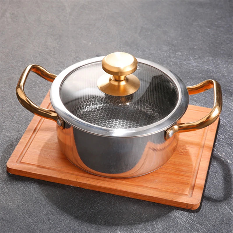 east Essentials Stock 3, Stock Pot Honeycomb Non-stick Pot with lid