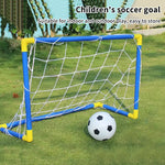 Portable Micro Soccer Goal Set (Net, Pump, Ball Included) Lightweight Indoor/Outdoor Gear For Park & Beach Training 1Set