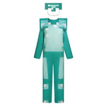 Pixel Adventure Role-Play Costume Set for Kids – Game-Inspired Boys' & Girls' Outfit for Holiday Parties, Stage Performances & Christmas Gifts