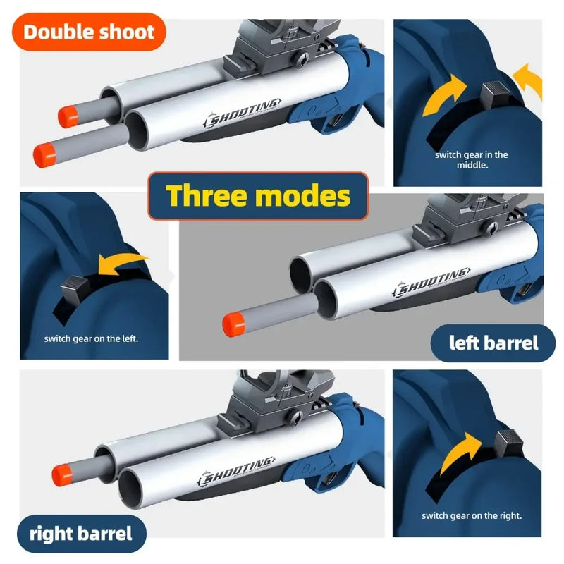 Double Barreled Toy Shotgun Dart Blasters
