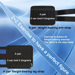 4 adjustable ankle/wrist weight straps - Weight packs for leg and arm training, suitable for walking and running exercises
