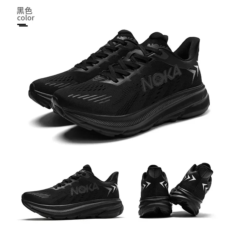 Men's Running Shoes Jogging Breathable Mesh Cushioning Non-Slip Outdoor Luxury Shoes Couple Trainer Race Sneakers Off-road Shoes