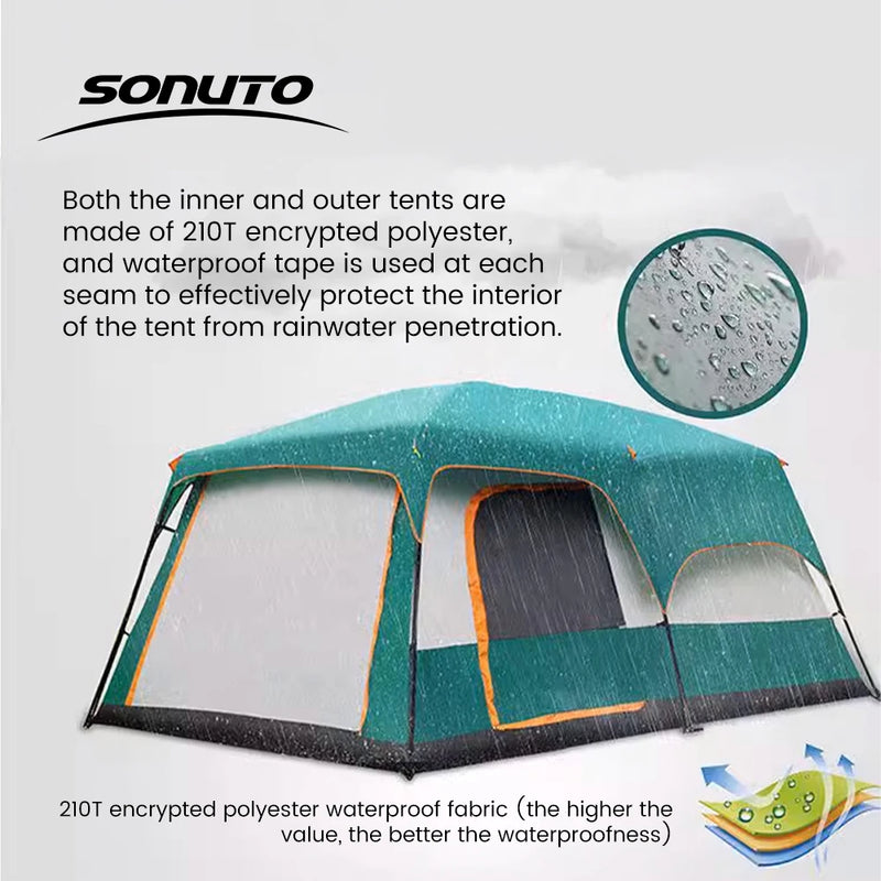 SONUTO Heavy Duty Large Camping Tent