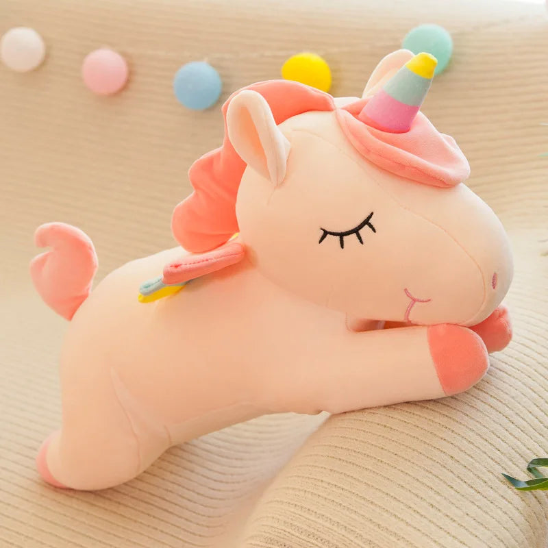 Cute Unicorn Plush Toy Rainbow Angel Unicorn