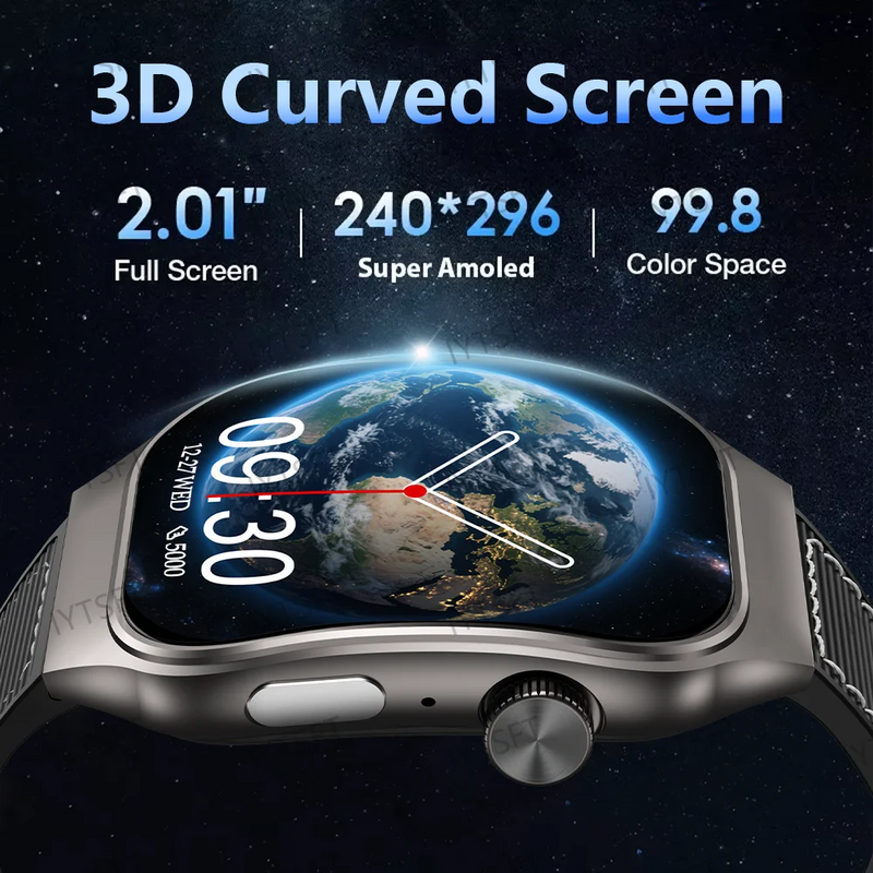 LAXASFIT 2.01 Inch Curved Screen Smart Watch