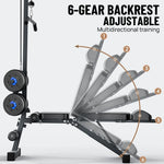 PORIYA 9 in 1 Foldable Adjustable Weight Bench Fitness Bench Adjustable Bench Gym