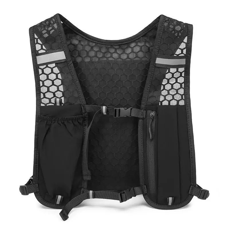 Reflective Lightweight Running Vest for Biking & Sports with Hydration Chest Pack Phone Storage Pocket Outdoor Gear