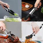 east Essentials Kitchen Tongs Silicone Food Tongs Non Stick Cooking Serving Tongs For BBQ Salad Steak Pasta Spaghetti Noodles