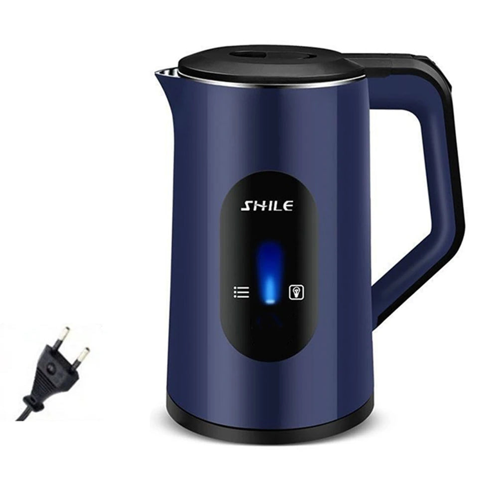 wAvvle 2.2L Stainless Steel Electric Digital Display Large Tea Kettle Auto-Shutoff Thermal Water Kettle 1500W Fast Boil Tea Pot Kettle