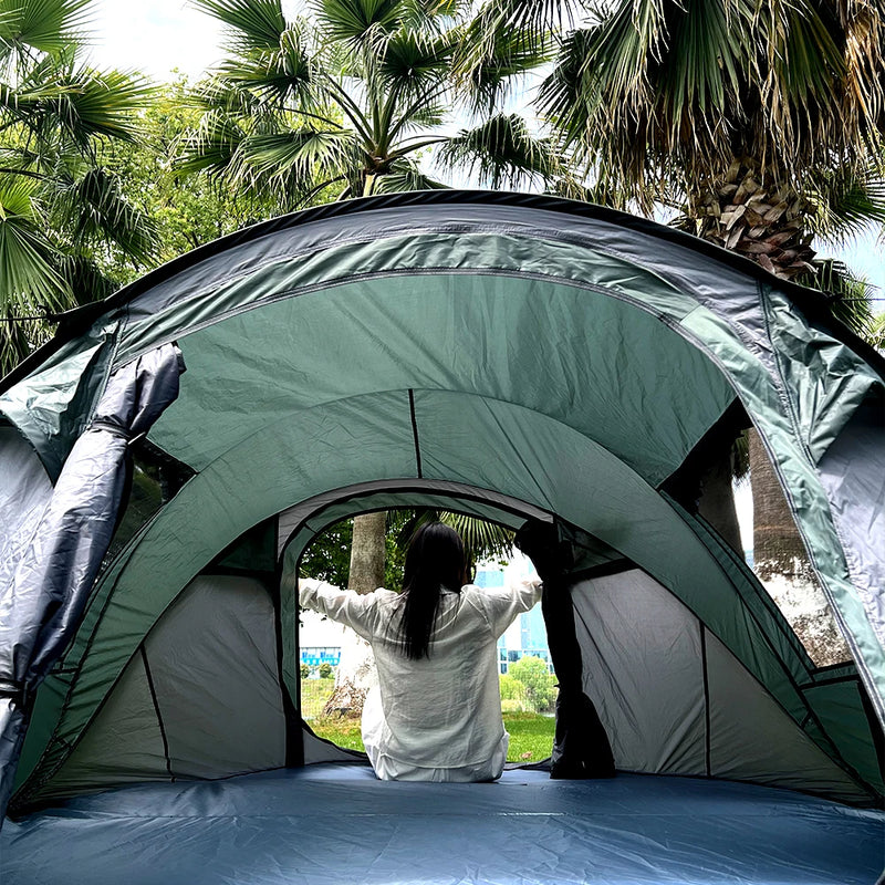 5–8 Person Waterproof Family Camping Tent – Automatic Quick Open
