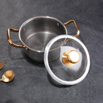 east Essentials Stock 3, Stock Pot Honeycomb Non-stick Pot with lid