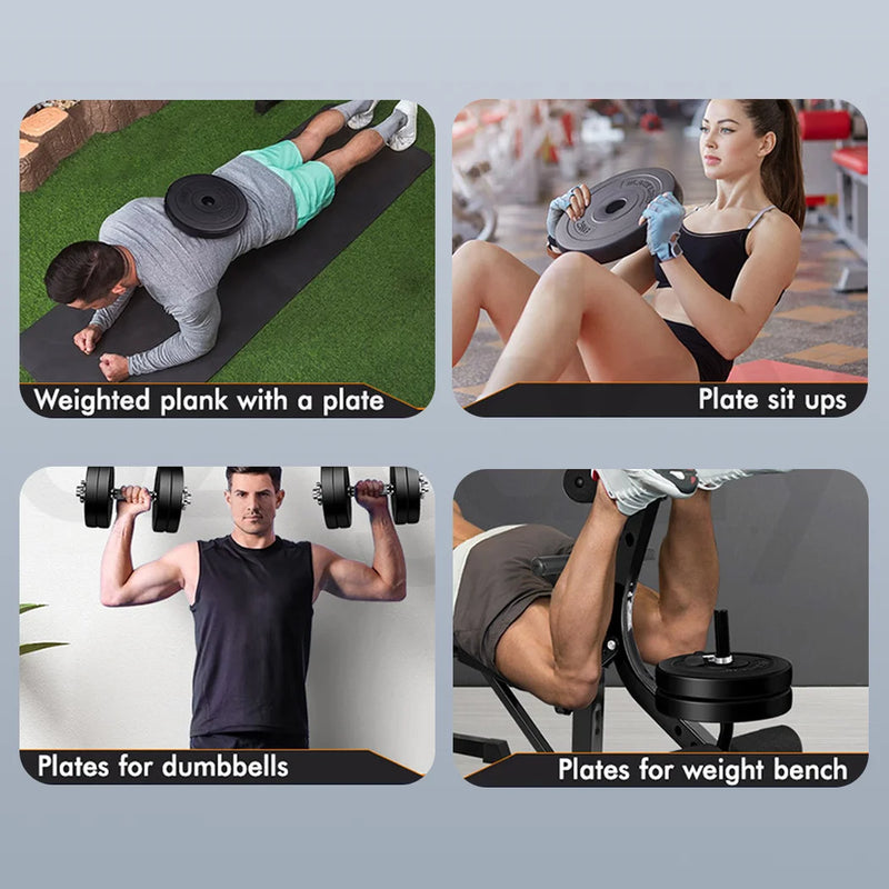 PORIYA 20kg 40kg Dumbbell Set Adjustable Barbell Kettlebell Home Gym Fitness