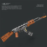Lego STYLE Toy AK47 Assault Rifle Model Building Blocks Military Army Weapon