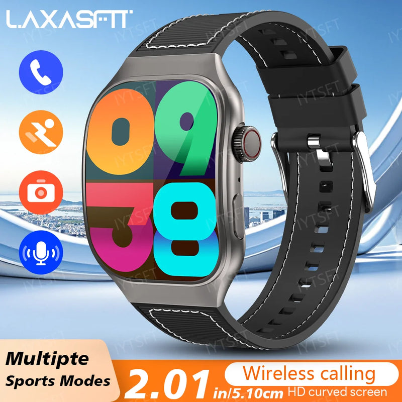 LAXASFIT 2.01 Inch Curved Screen Smart Watch