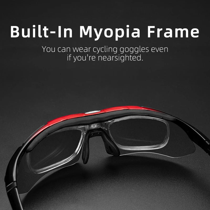 ROCKBROS Cycling Polarized glasses Bike Outdoor Sports Sunglasses MTB Road PC Goggles Eyewear Glasses 5/3 Lens Bicycle Accessory