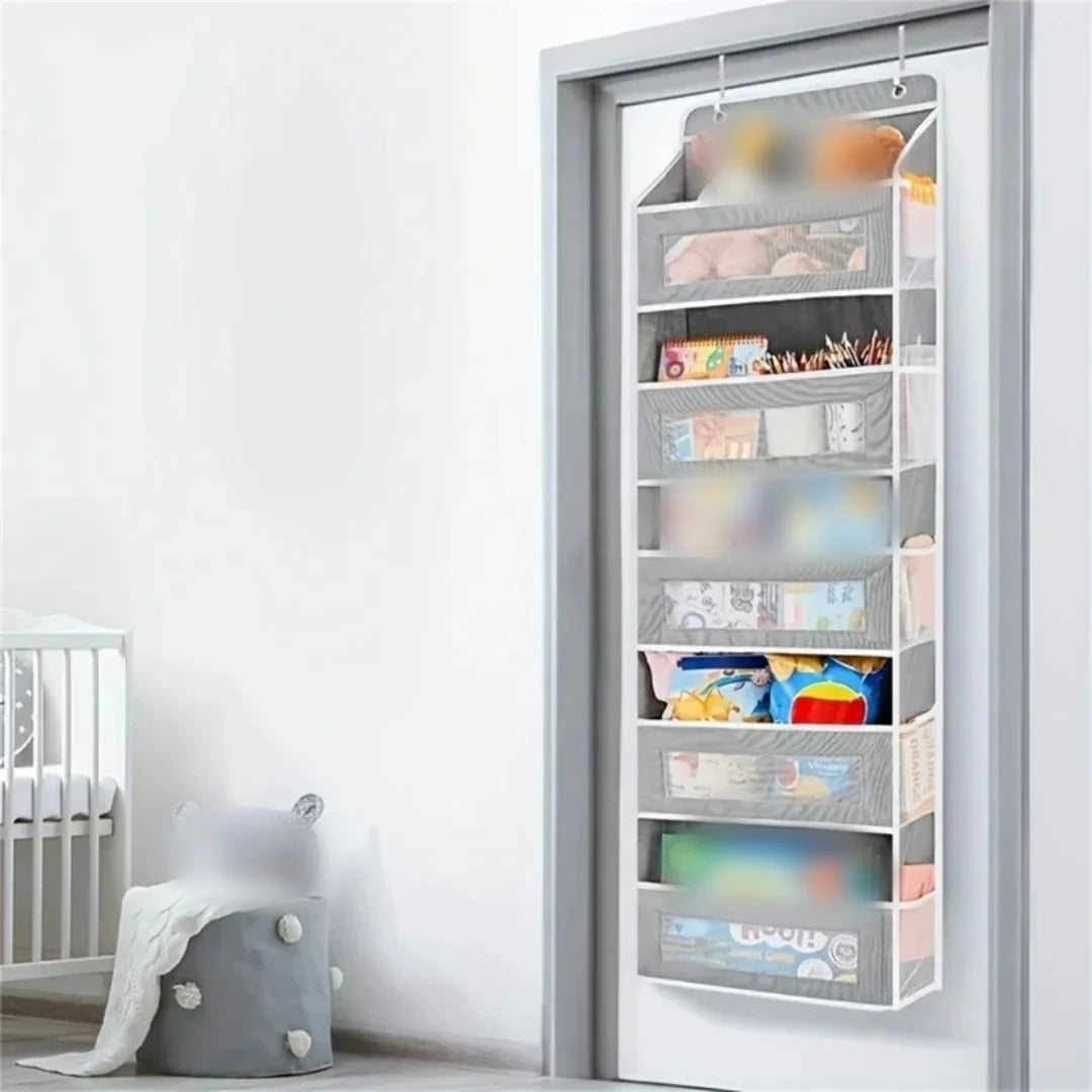 Generic 1PC Hanging Storage Bag with Pockets Over The Door Wall Mounted Storage Rack for Household Space Saving Hanging Organizer Home