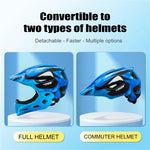 BATFOX Child Bicycle Helmet MTB Detachable Kids Full Face Helmet for Children Motorcycle Casco Bicicleta MTB Motocross Helmet