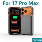 Xilecaly Smart Battery Charger Case For iPhone, Battery Pack Power Bank External Charging Cover For iPhone