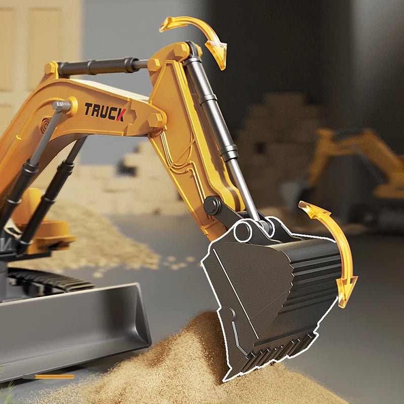 east Toys Remote Control Excavator, Dump Truck, Bulldozer