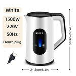 wAvvle 2.2L Stainless Steel Electric Digital Display Large Tea Kettle Auto-Shutoff Thermal Water Kettle 1500W Fast Boil Tea Pot Kettle