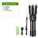 Gondiah Camping Powerful 2*300W LED Flashlight 8500000LM