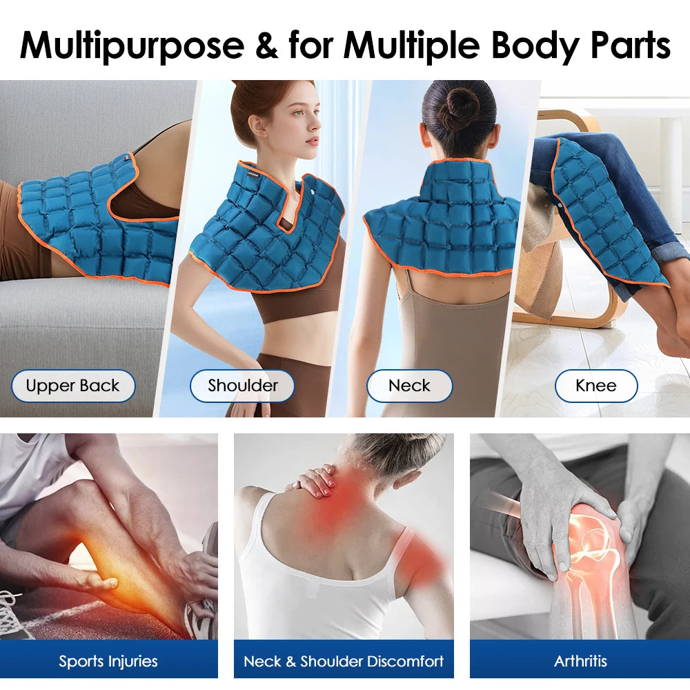 Large Ice Pack For Back/Waist/Knee/Shoulder Reusable Hot And Cold Compress Gel Pad Sports Injury Care Swelling Bruise Ice Wrap