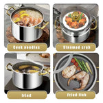 east Essentials Stock 3, Stock Pot Honeycomb Non-stick Pot with lid