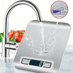 east Essentials Digital Kitchen Scale 10/5kg-1g LED Display Stainless Steel Panel Electronic Scales for Home Food Snacks Weighing Baking Tools