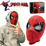 Halloween Spider-Man Mask with Operable Blink Eyes, Chin Control & Superhero Cosplay Headgear – Costume Prop & Gift