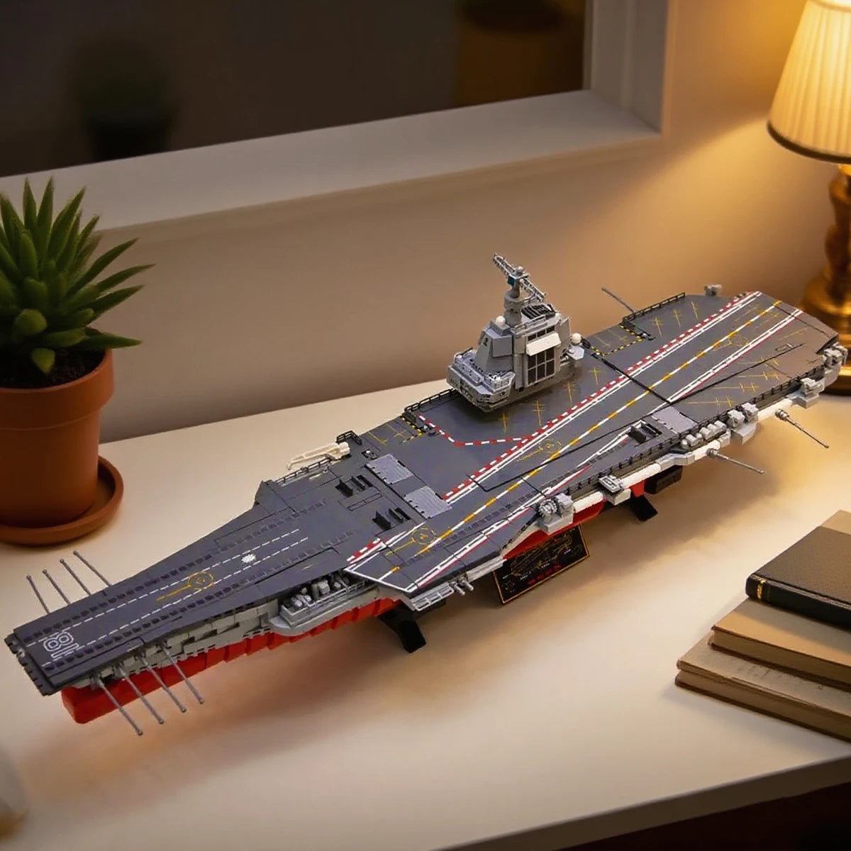 Lego STYLE 3049PCS Military Aircraft Carrier Ship Building Blocks