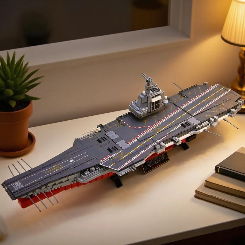 Lego STYLE 3049PCS Military Aircraft Carrier Ship Building Blocks