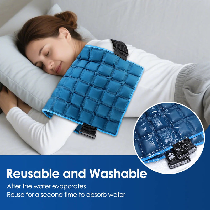 Large Ice Pack For Back/Waist/Knee/Shoulder Reusable Hot And Cold Compress Gel Pad Sports Injury Care Swelling Bruise Ice Wrap
