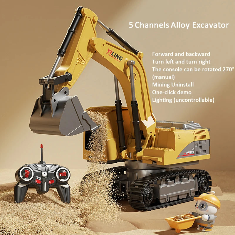 east Toys Remote Control Excavator, Dump Truck, Bulldozer