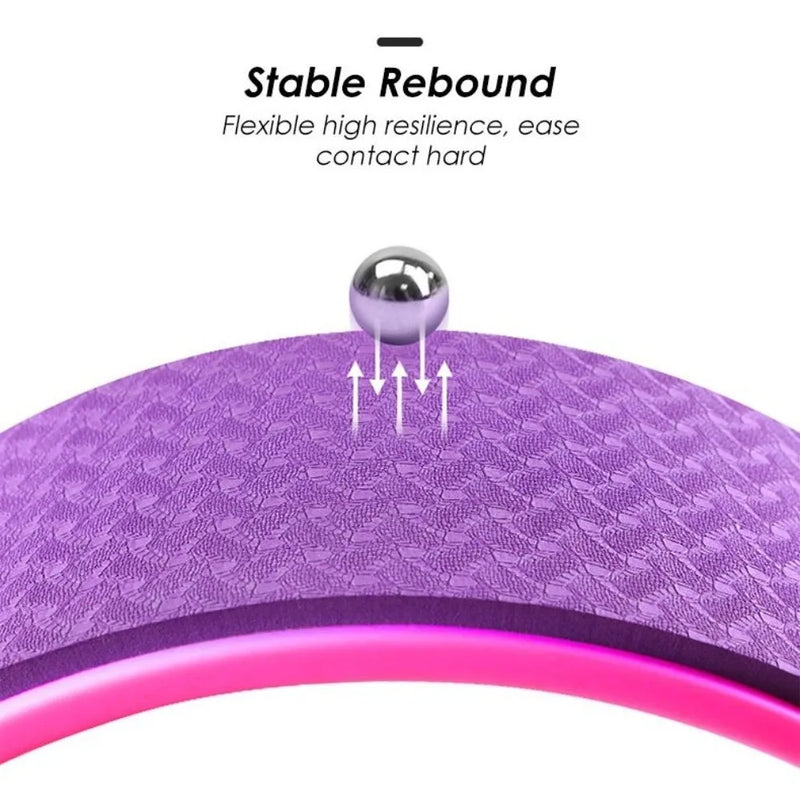 New Muscle Massage Yoga Wheel Back Training Waist Training Fitness Circle Training Tool Multi-Functional Pilates Ring Home Gym