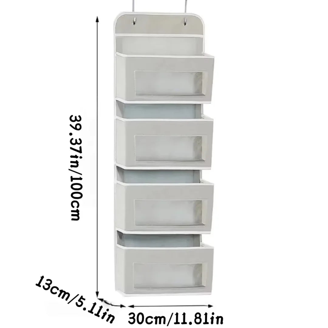 Generic 1PC Hanging Storage Bag with Pockets Over The Door Wall Mounted Storage Rack for Household Space Saving Hanging Organizer Home