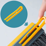 ACRDDK 3 in 1 Floor Scrub Brush 180 Degree Rotation with Adjustable V-Shaped Broom Long Handle Bathroom Kitchen Floor Crevice Cleaning
