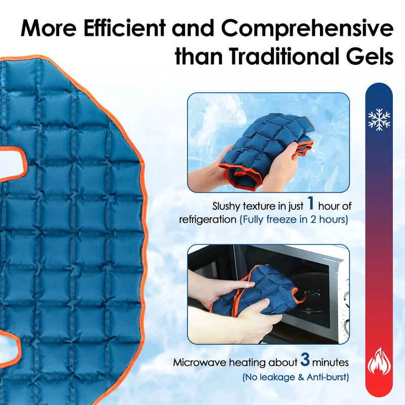 Large Ice Pack For Back/Waist/Knee/Shoulder Reusable Hot And Cold Compress Gel Pad Sports Injury Care Swelling Bruise Ice Wrap