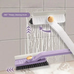 east Essentials Multi-Purpose Tile Cleaning Brush, 360° Rotating Hard Bristle Scrubber for Bathroom & Kitchen Floors and Walls